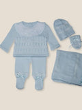 Baby Boys Spanish Knitted Hospital Set.