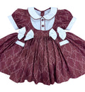 Burgandy GG inspired Classic Bows and Bloomers. ( End of September beginning of October Delivery)