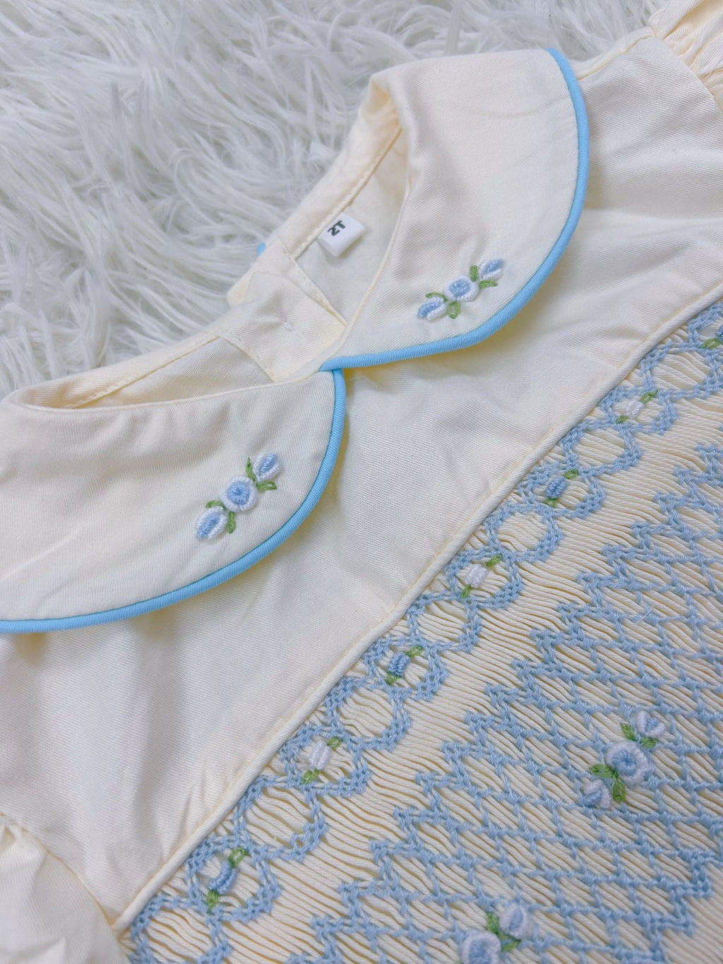 “Josie” Handsmocked Romper