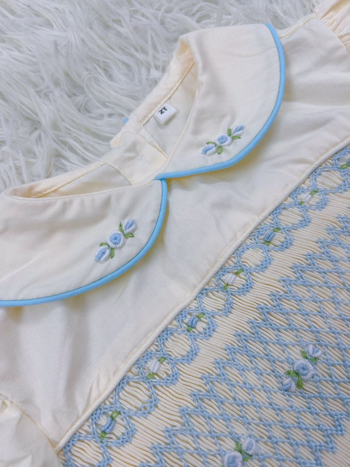 “Josie” Handsmocked Romper