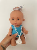 Spanish Girl Blue Swim suit Dolly. 26cm