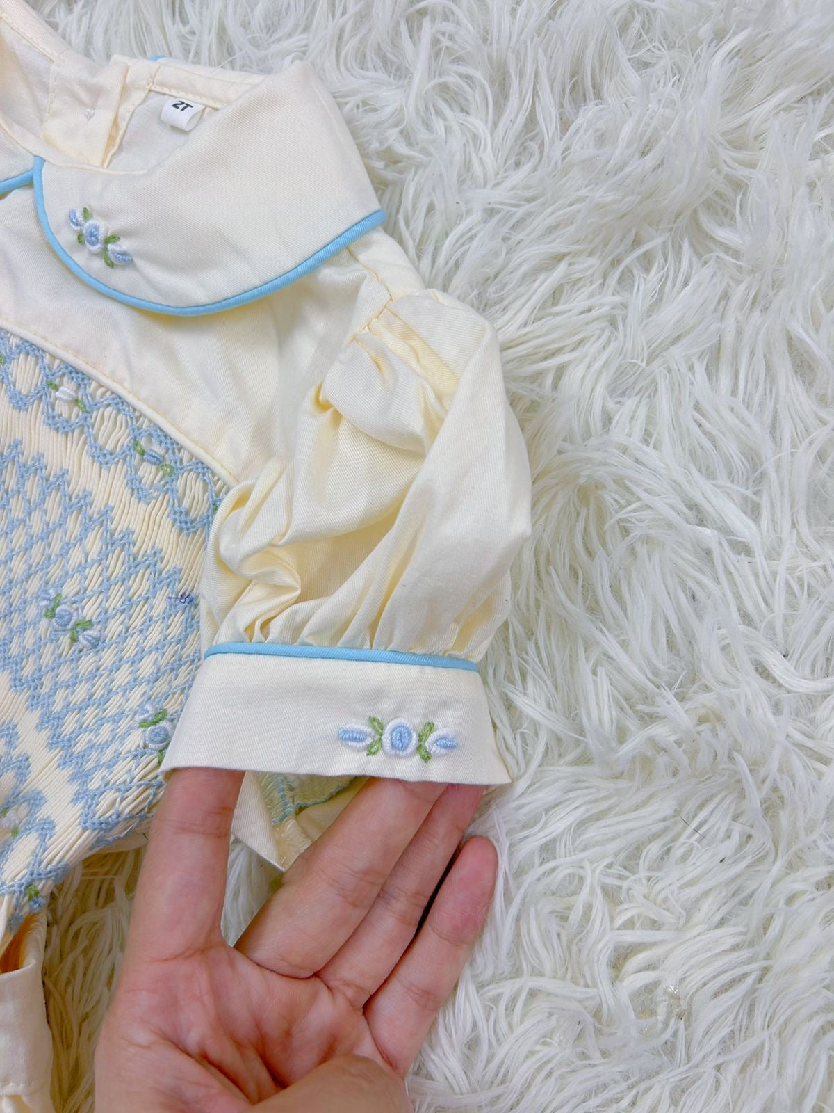 “Josie” Handsmocked Romper
