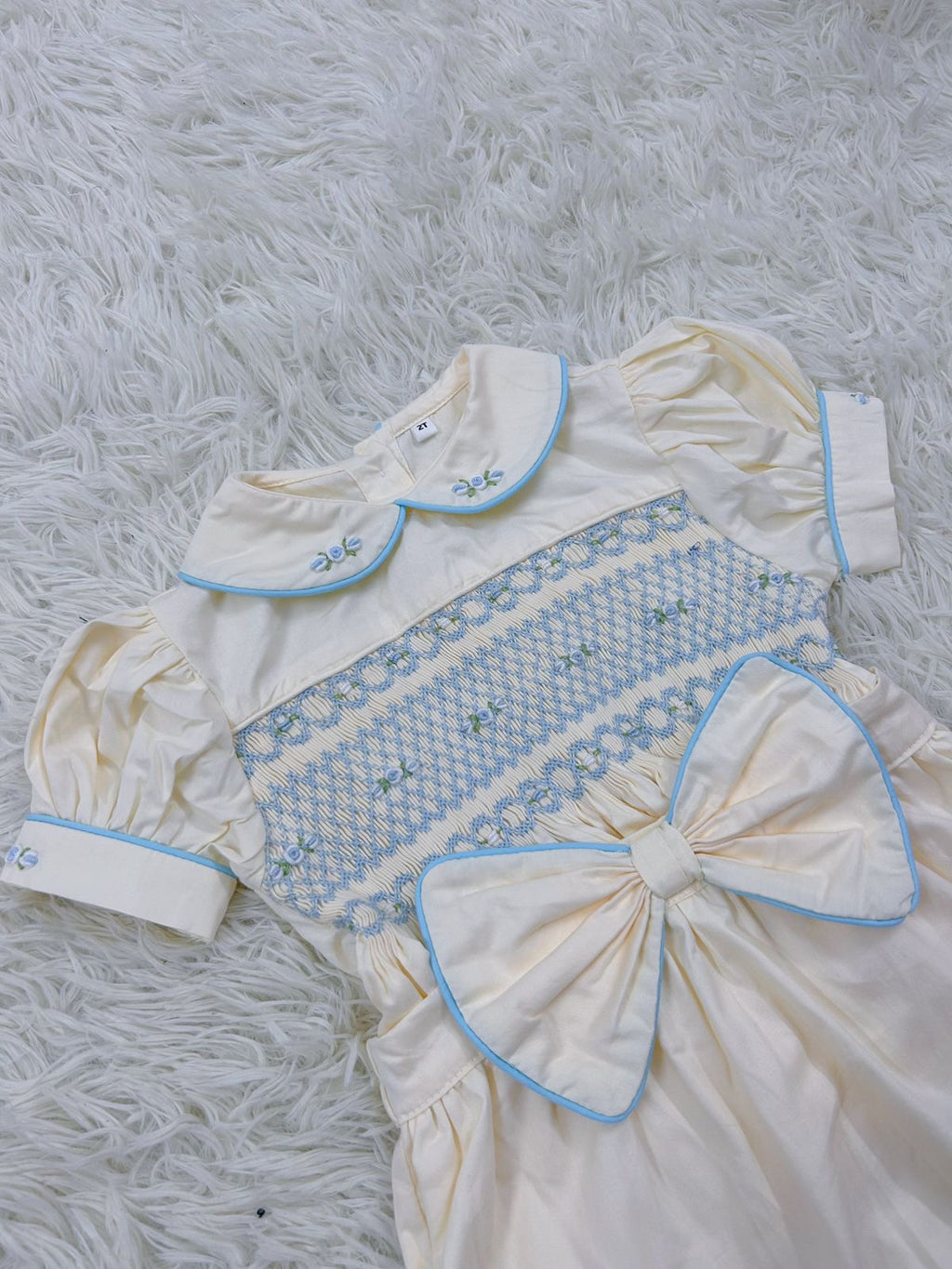 “Josie” Handsmocked Romper