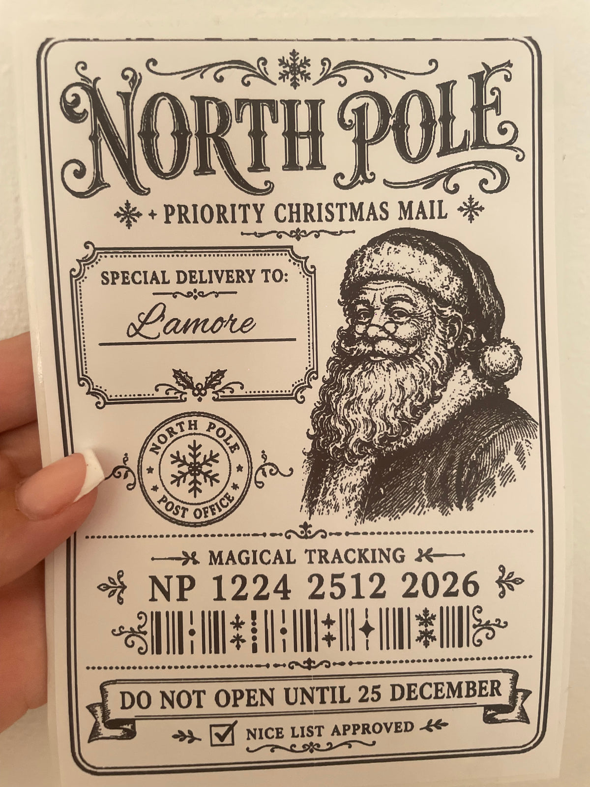 20x Personalised Santa Present Labels 🎅
