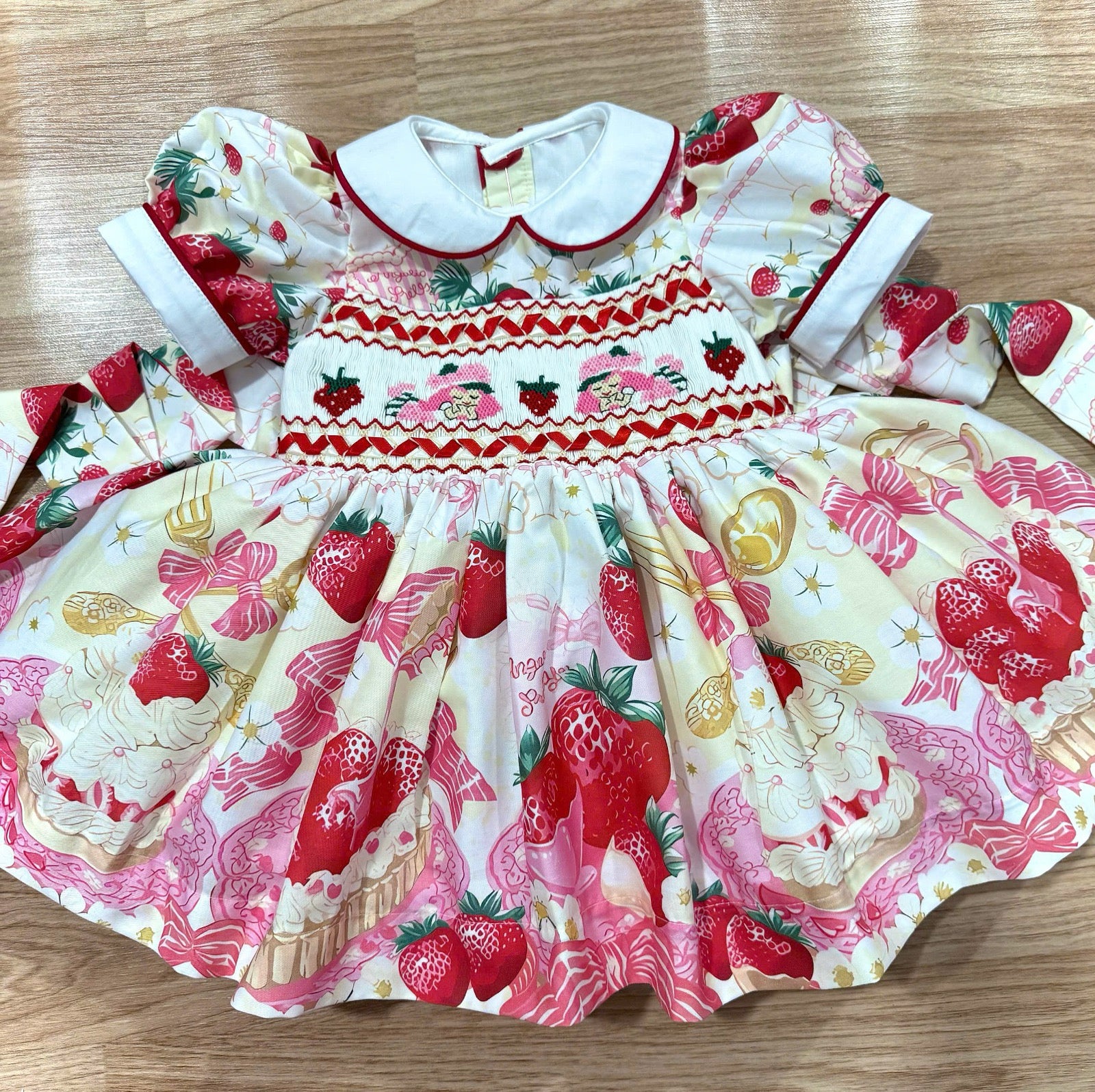 Pink “Vintage Strawberry Shortcake Smock”