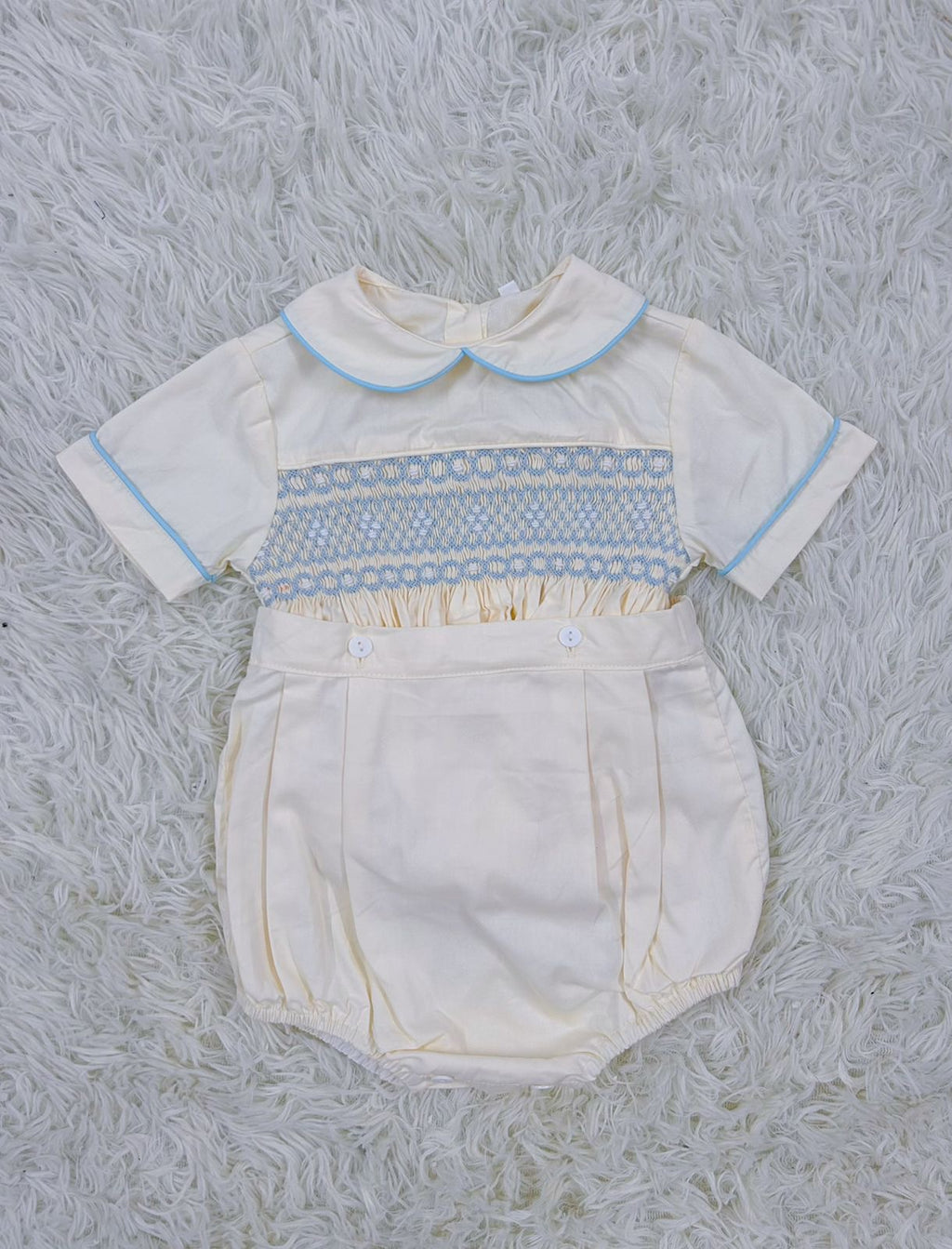 “Joseph” Handsmocked Suit