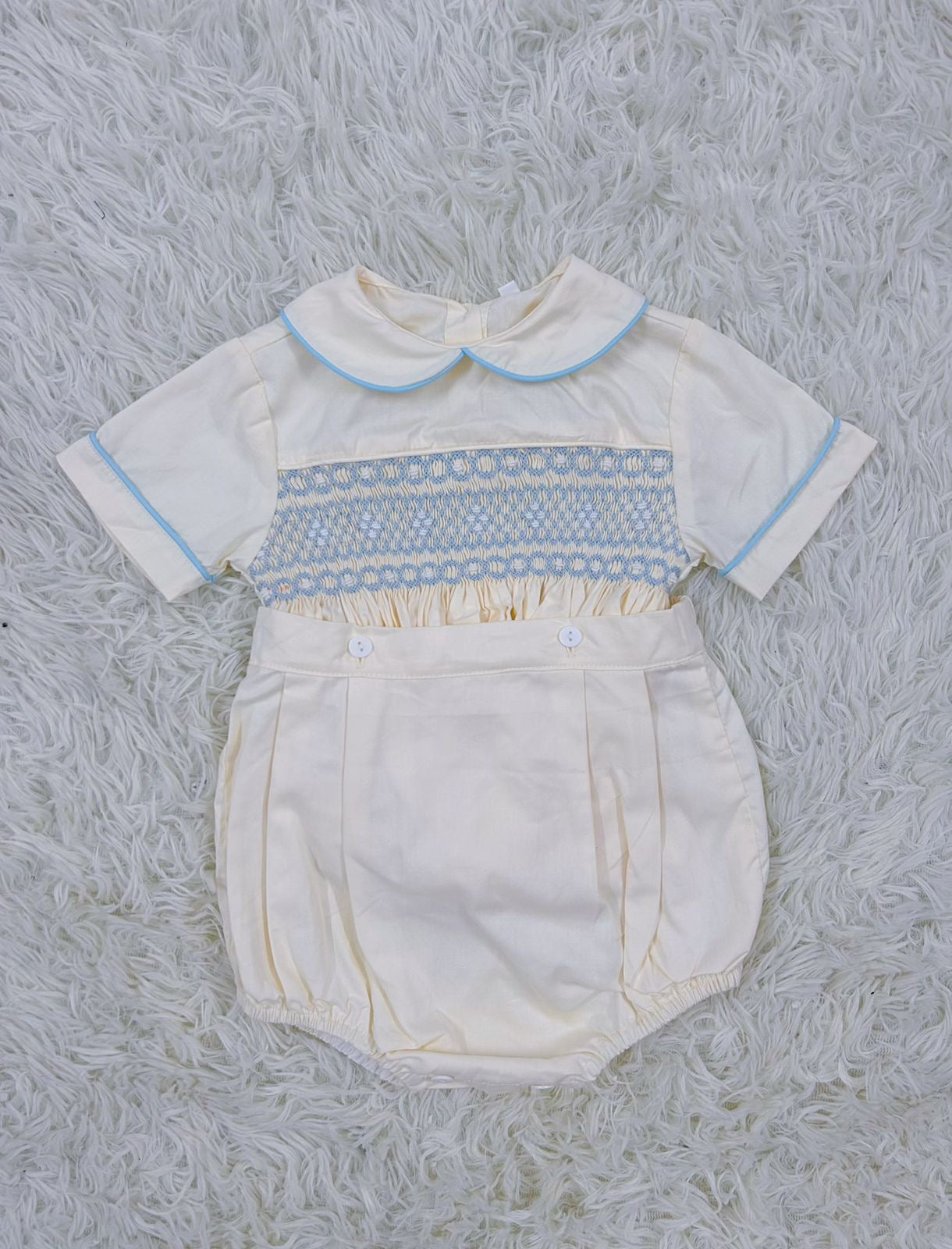“Joseph” Handsmocked Suit