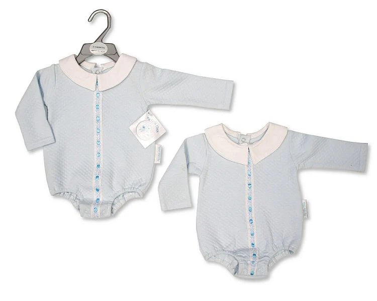Baby Boys Spanish Baby Blue Romper.