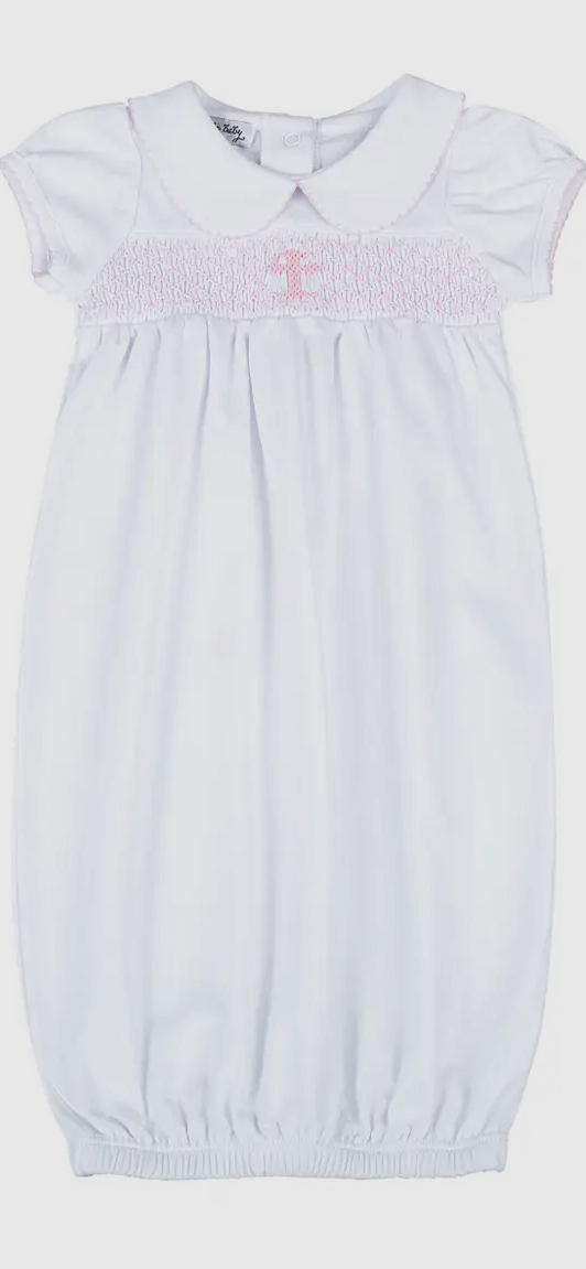 Girls Smocked Holy Nightgown.