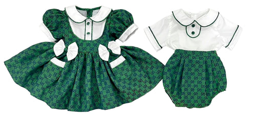 Bottle Green “GG” inspired boys classic suit. (September/October delivery)