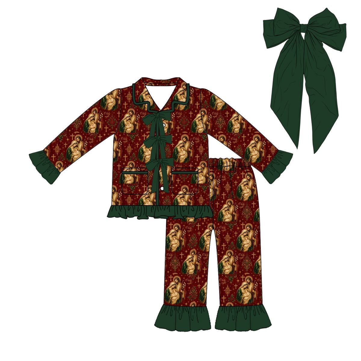 “O holy night” Mother Mary Jesus and Joseph Women’s Pyjamas. (November Delivery)