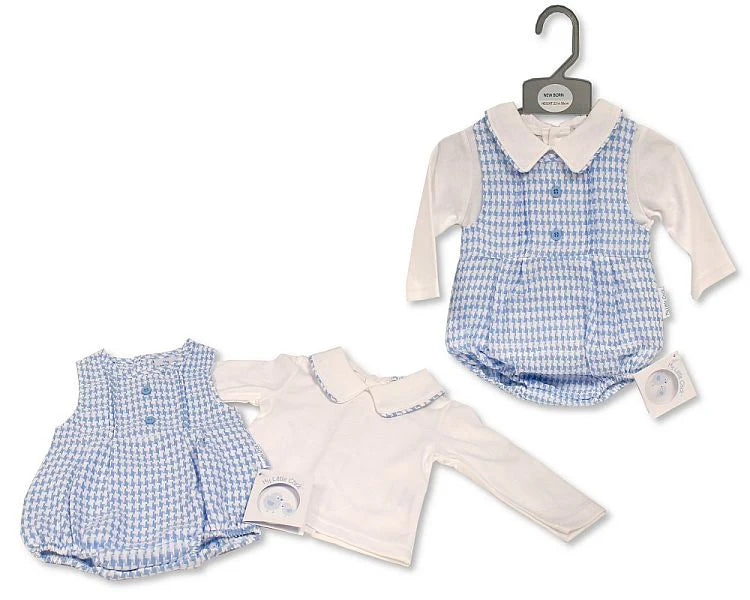 Baby Boys Houndstooth Romper.