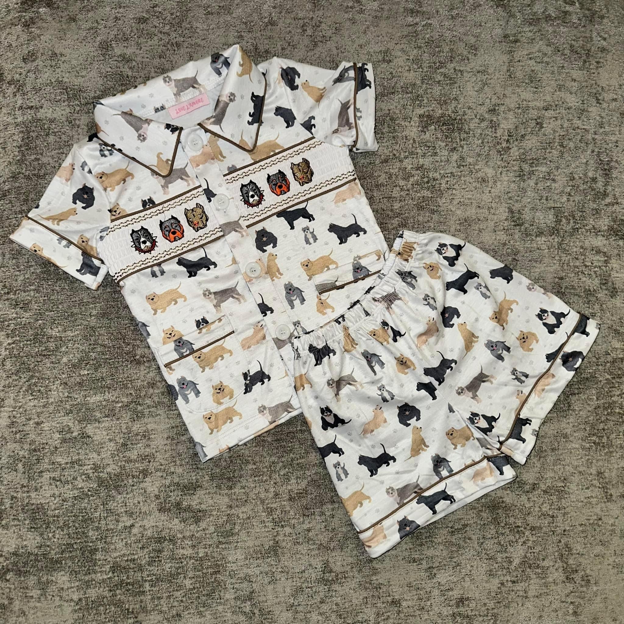 “Bully Boy” Smocked Pyjamas