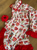 Women’s Retro Valentine Pyjamas.