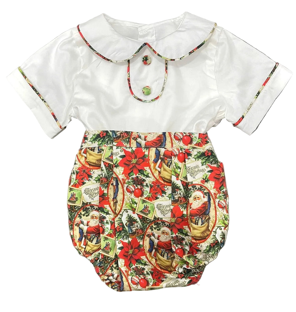 Red vintage Santa Boys classic suit. ( End of July delivery)