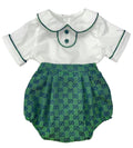 Bottle Green “GG” inspired boys classic suit. (September/October delivery)