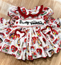 “Be My Valentine” Handsmocked Frock.