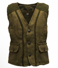 Light Sage Derby Tweed Gilet